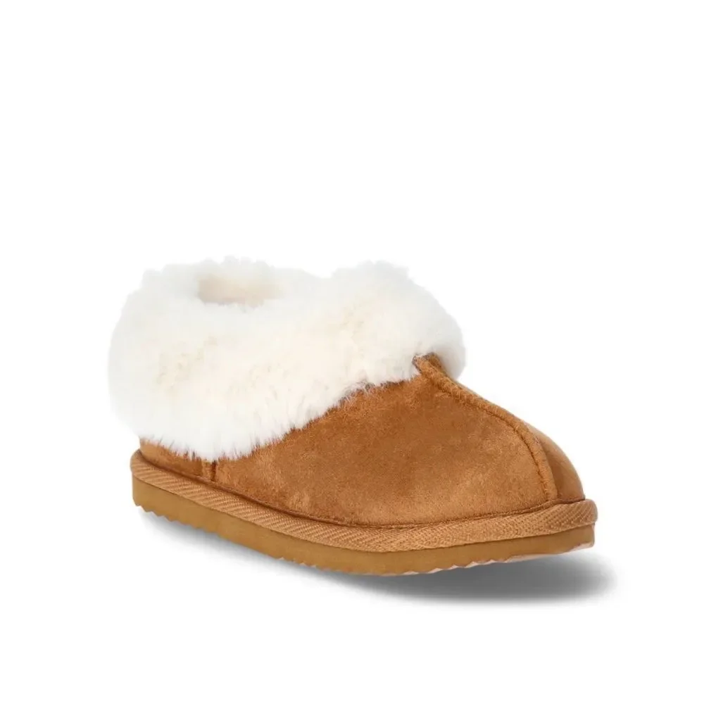 Baby Toddler Girls Faux Fur Slippers Shoes Size 7-8